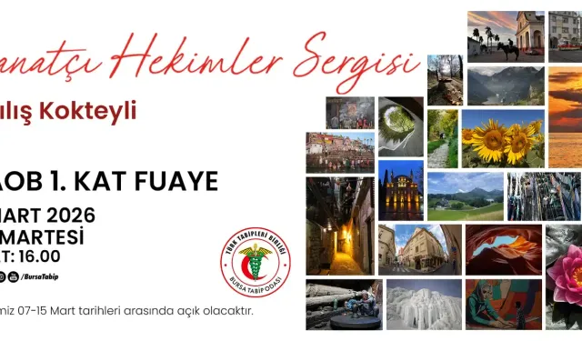 Bursa'da Sanatçı Hekimler Sergisi Sanatseverlerle Buluşuyor