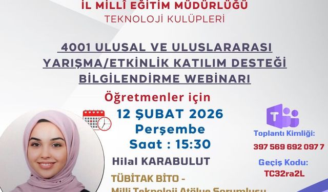 Bursa'da Teknoloji Kulüpleri İçin TÜBİTAK Destek Webinarı Düzenleniyor