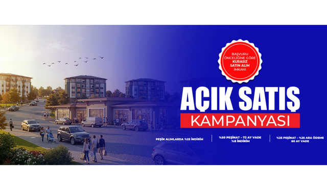 TOKİ'den 64 ilde açık satış kampanyası