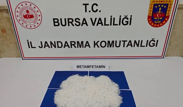 Gürsu'da uyuşturucu operasyonu... İş yerinden 1,9 kilogram metamfetamin çıktı