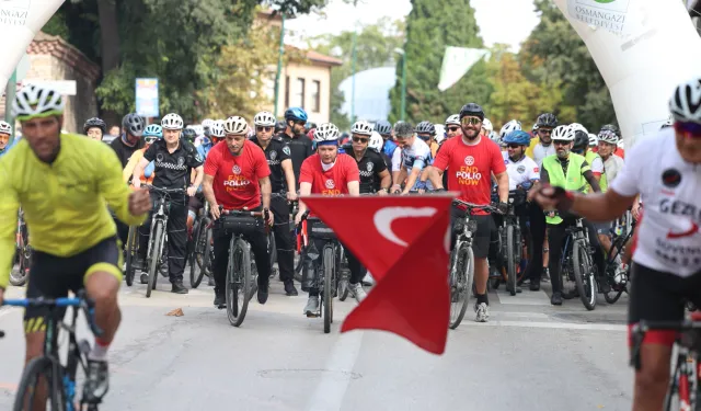 Bursa'da Tophane'den Mudanya'ya farkındalığa pedal çevrildi