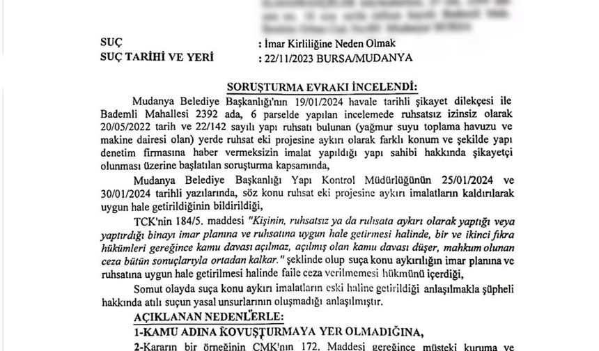 Mudanya Belediye Başkanı Deniz Dalgıç, İddialara Avukat Üzerinden Cevap Verdi!