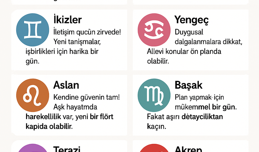 13 Mayıs 2025 Burç Yorumları: Aşk, Para ve Kariyer ve Beklentiler