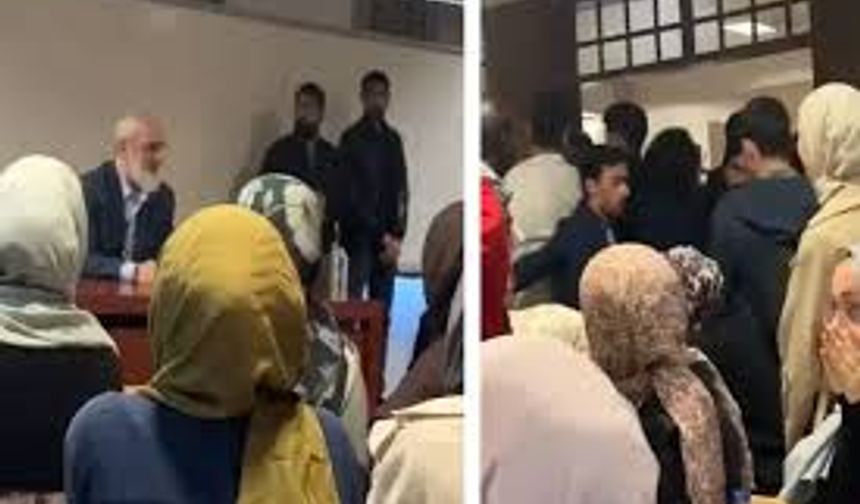 Nurettin Yıldız'a Boğaziçi Üniversitesi'nde Yumurtalı Protesto