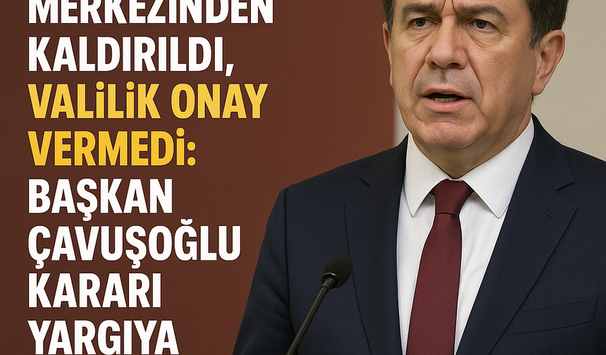 Nihat Zeybekci'nin Adı Kültür Merkezinden Kaldırıldı, Valilik Onay Vermedi: Başkan Çavuşoğlu Kararı Yargıya Taşıyor