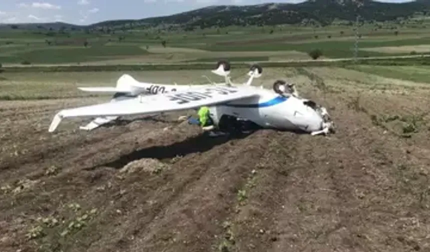 Bilecik’te Eğitim Uçağı Zorunlu İniş Yaptı: Genç Pilot Yaralandı