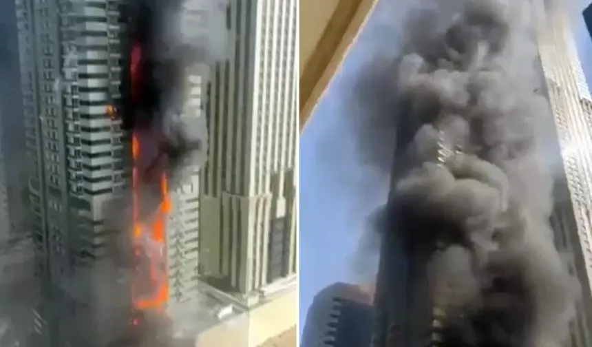 Dubai'de 67 Katlı Gökdelende Yangın: 3.820 Kişi Tahliye Edildi