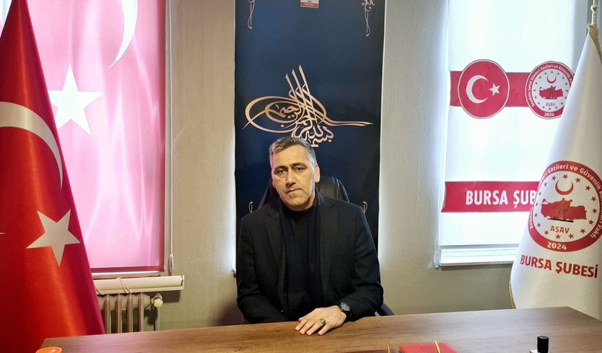AŞAV Bursa Şube Başkanından Peygamberimize yapılan hakarete sert tepki...