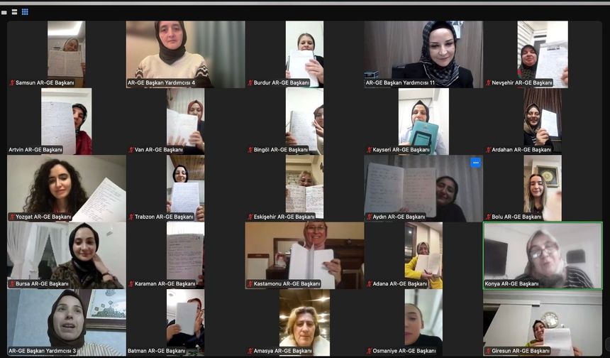 Bursa İl Kadın Kolları AR-GE ve Eğitim Birim Başkanı Merve Aykut Eğitim Programına Katıldı