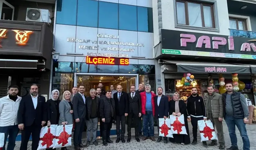 Milletvekili Mustafa Yavuz, Gürsu Esnaf ve Sanatkârlar Odası'nı Ziyaret Etti