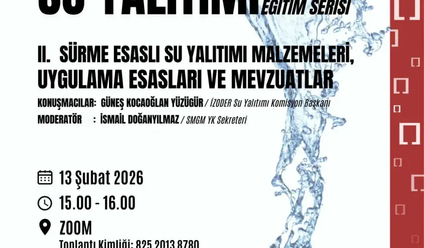 Su Yalıtımı Eğitim Serisi Bursa'da Devam Ediyor