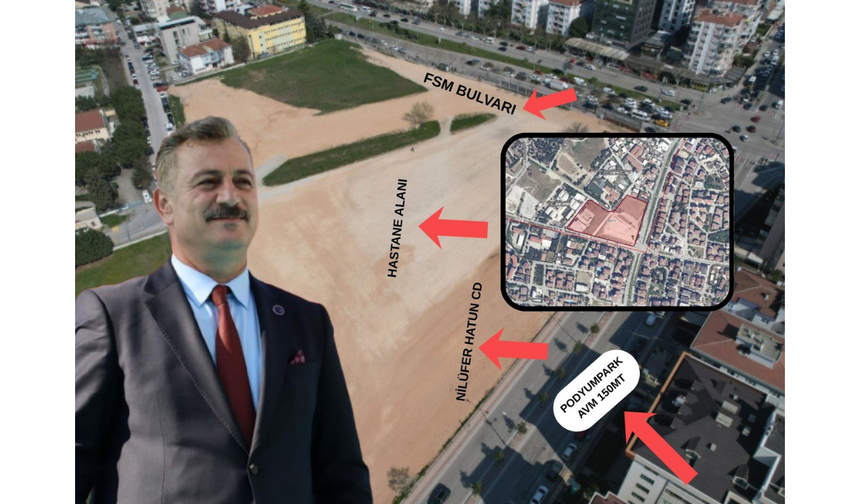 Bursa'da hastane arazilerine satış yolu! Anahtar Parti'den sert tepki