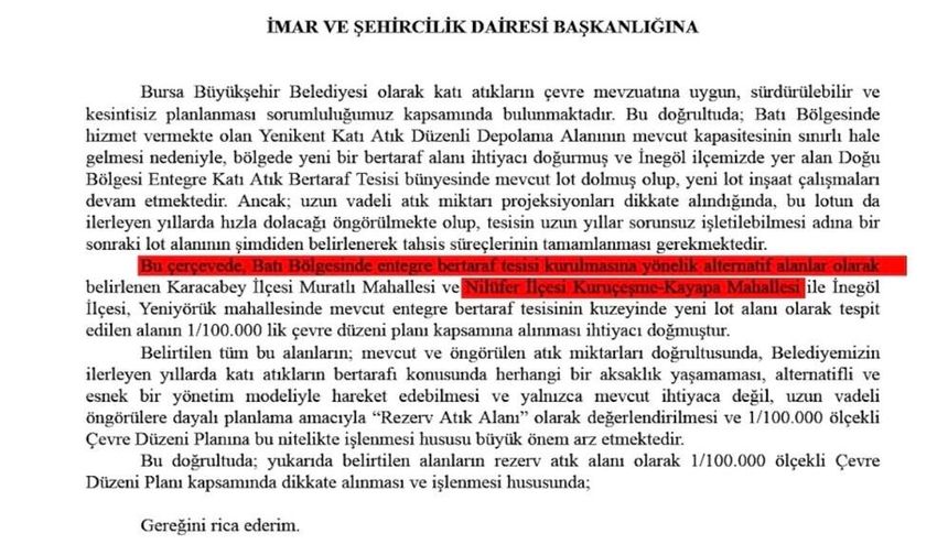CHP'nin İtiraz Ettiği Projenin Planını Kendi Yönetimi mi Hazırladı? Kayapa Dosyasında Dikkat Çeken Belgeler
