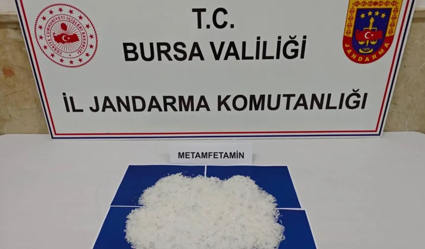 Gürsu'da uyuşturucu operasyonu... İş yerinden 1,9 kilogram metamfetamin çıktı