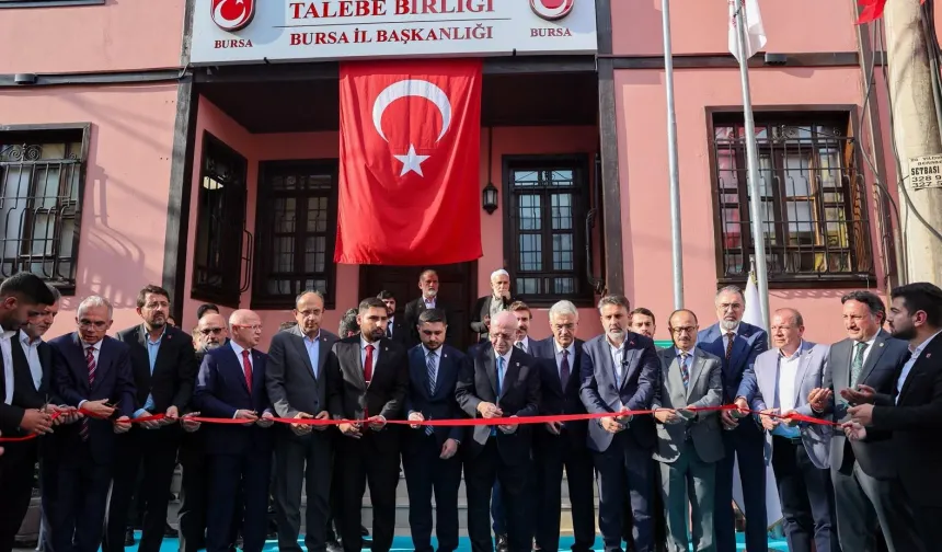 Millî Türk Talebe Birliği Bursa İl Başkanlığı yeni hizmet binası açıldı