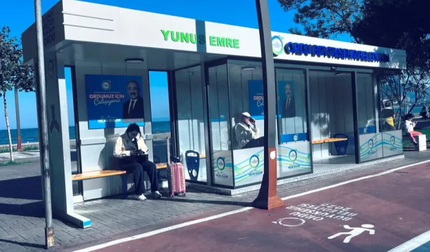 Ordu Ünye'ye yeni nesil akıllı duraklar geliyor