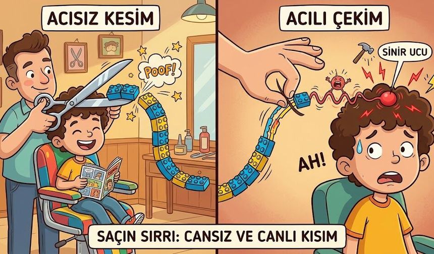 Saçlarımız Kesilirken Canımız Neden Acımaz? İşte Bilimsel Sebebi!